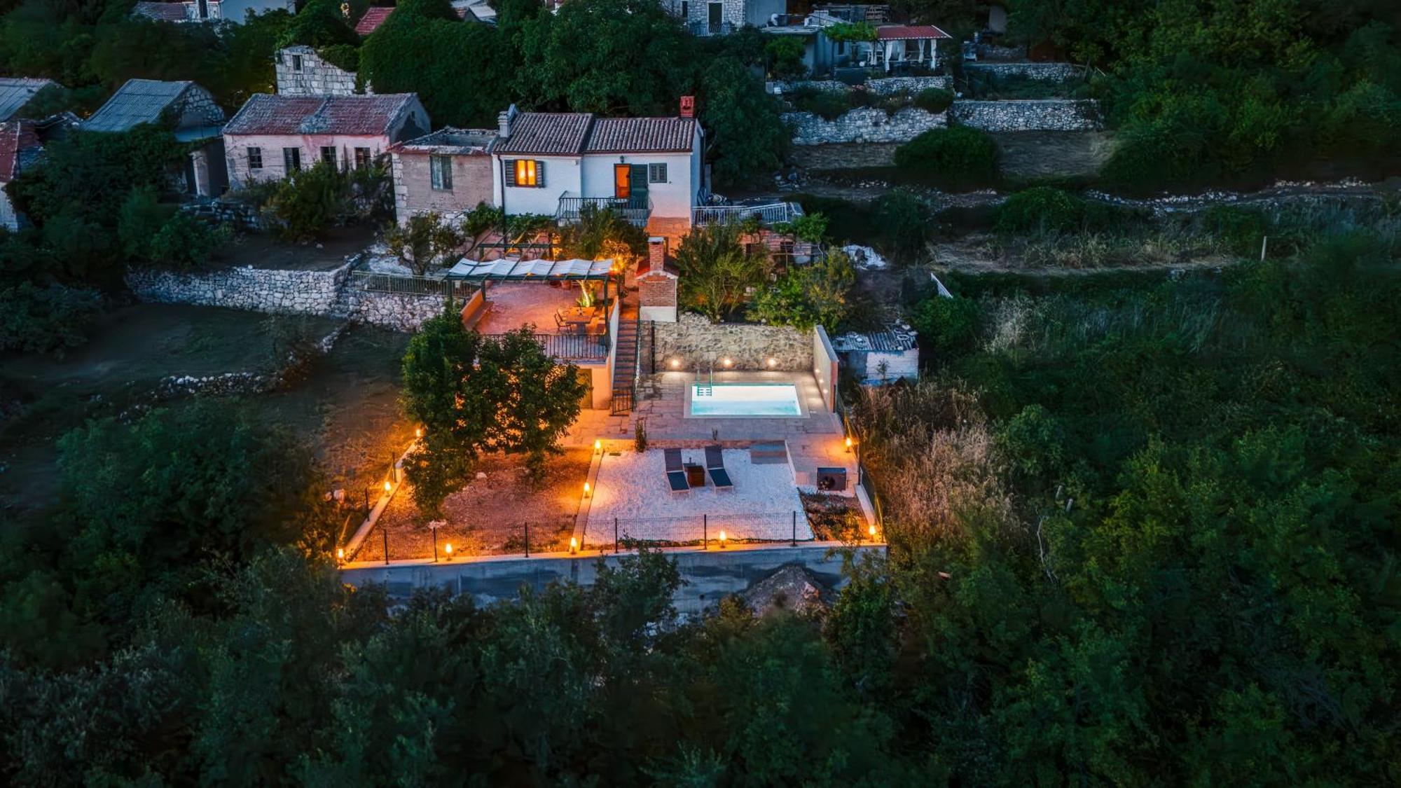 House Dida Mate - Cozy House In Nature With Heated Pool Тучепи Экстерьер фото